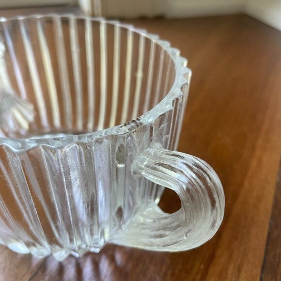 Anchor Hocking Glass Queen Mary Clear Open Sugar Bowl - Picture 5 of 6